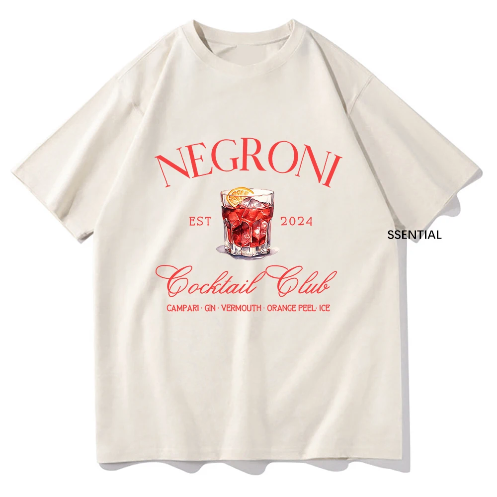 Women'S Fashion Graphic Tees - Negroni kaus klub sosial pria/wanita, t-shirt