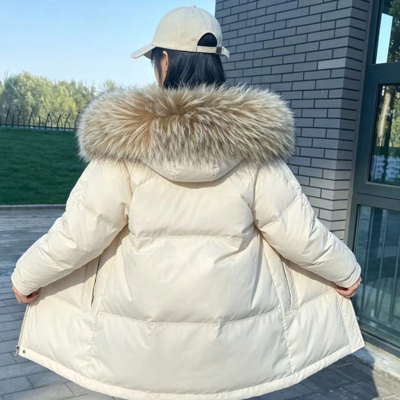 Women'S Fashion Hoodies - Kerah Bulu Rakun Untuk Jaket Wanita,