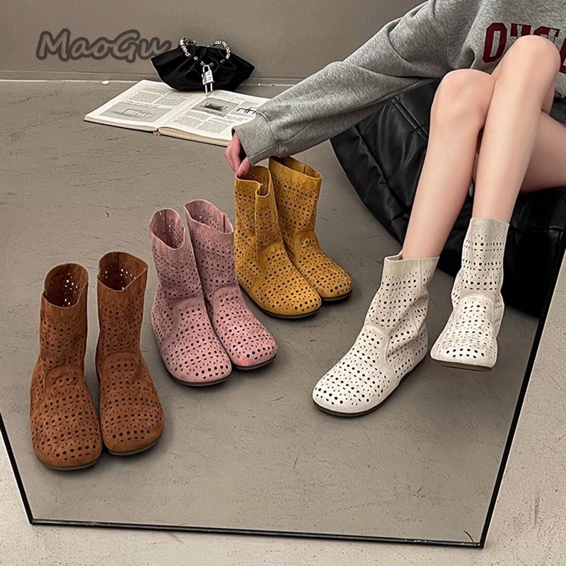 Women Fashion Youtube - Sepatu Bot Musim Panas Wanita Sandal