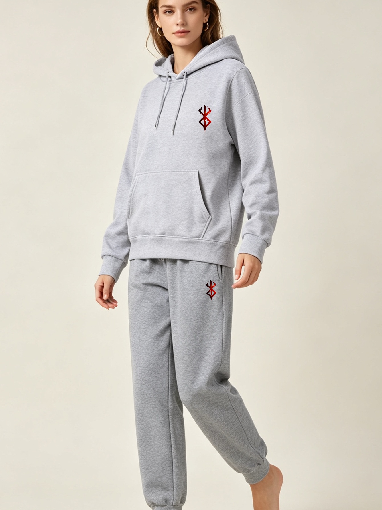 Women'S Fashion Hoodies - Set Hoodie dan Celana Olahraga Kasual