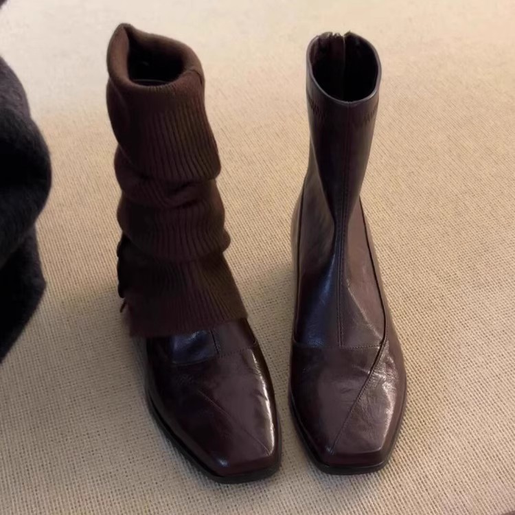 Women Fashion Youtube - Sepatu Boots Wanita Model Kotak Ujung