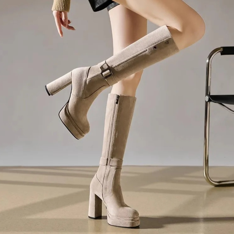 Women Fashion Youtube - Sepatu Bot Wanita Model Panjang, Sol