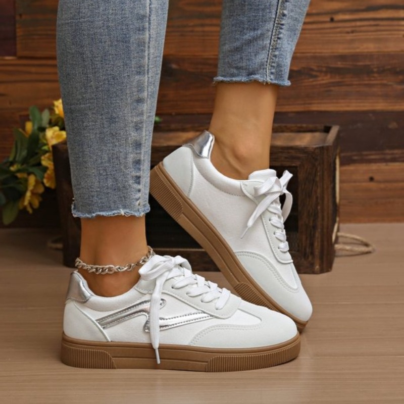 Women'S Fashion Tennis Shoes - Sepatu Tenis Wanita Sepatu Vulkanisir Bertali