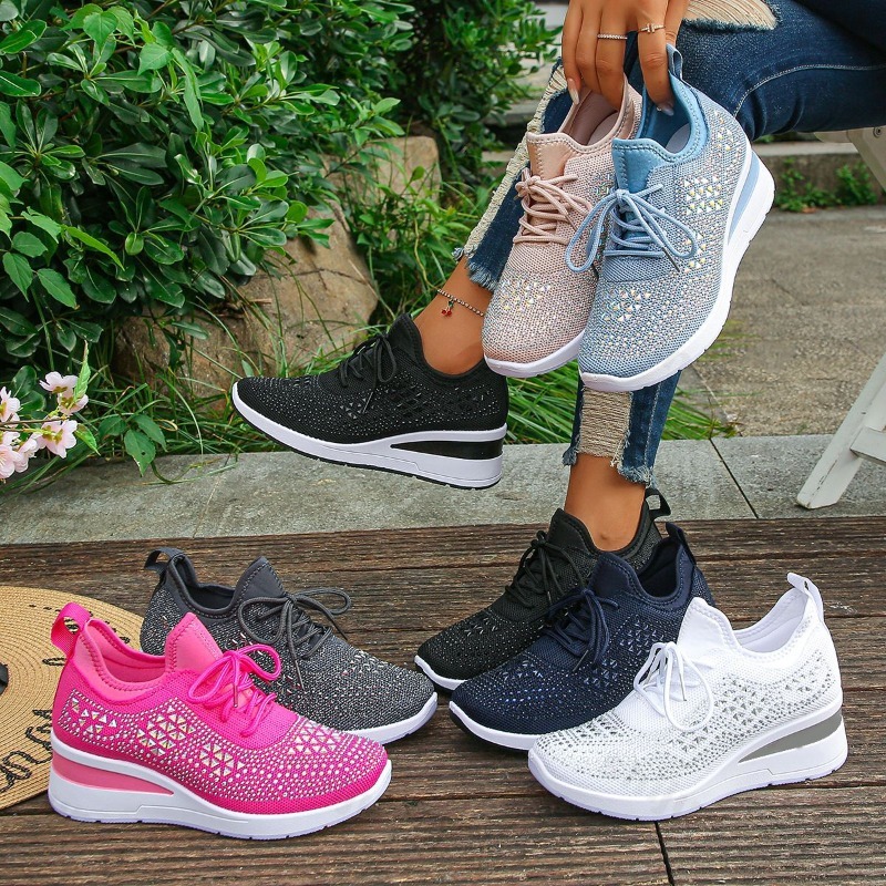 Women'S Fashion Tennis Shoes - Sepatu Sneakers Wanita 2026 Mesh Bernapas