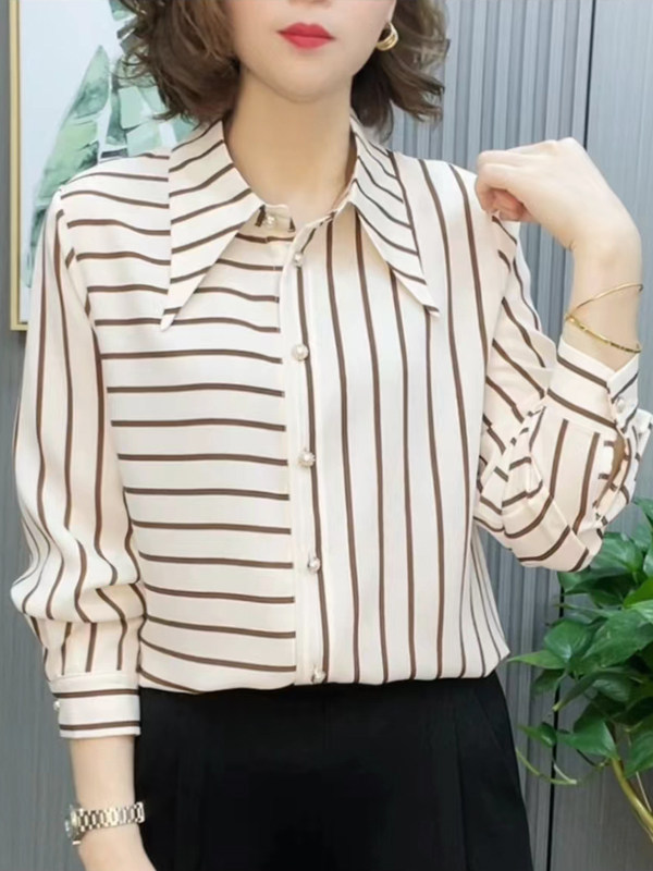 Kemeja Lengan Panjang Longgar  - Women Fashion Over 60 ulasan dan harga