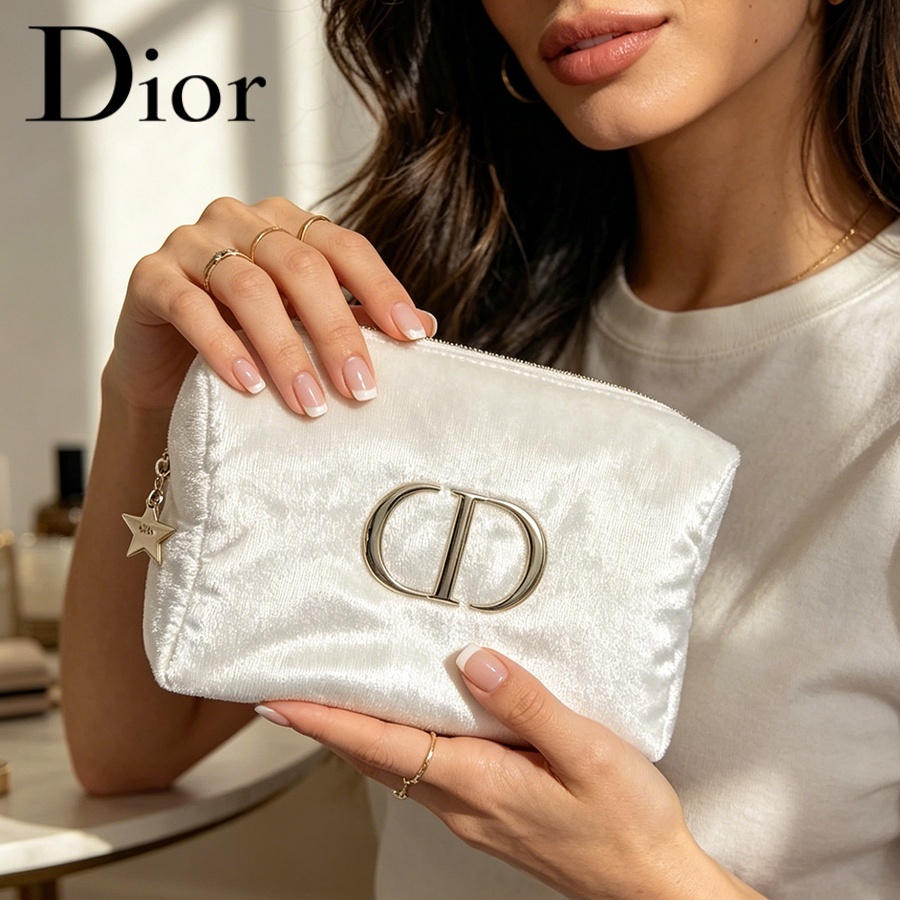 Tas Dior Tas Kosmetik Perjalan - Women Fashion Logo Design ulasan dan harga