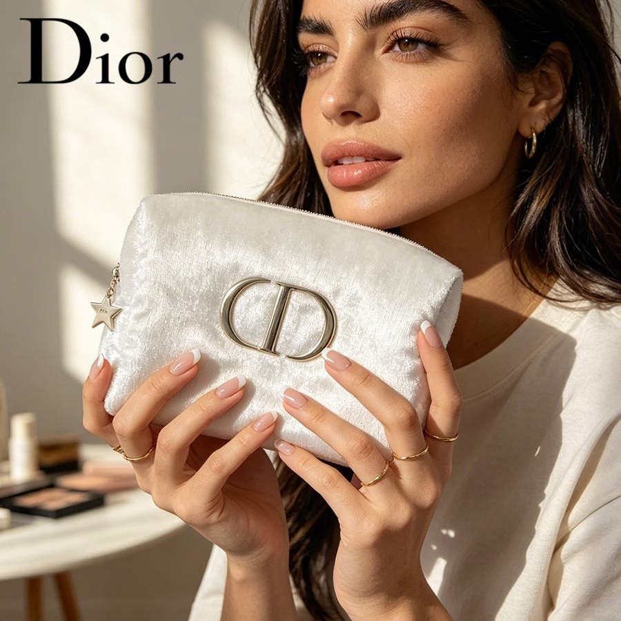 Tas Dior Tas Kosmetik Perjalan - Women Fashion Logo Design ulasan dan harga