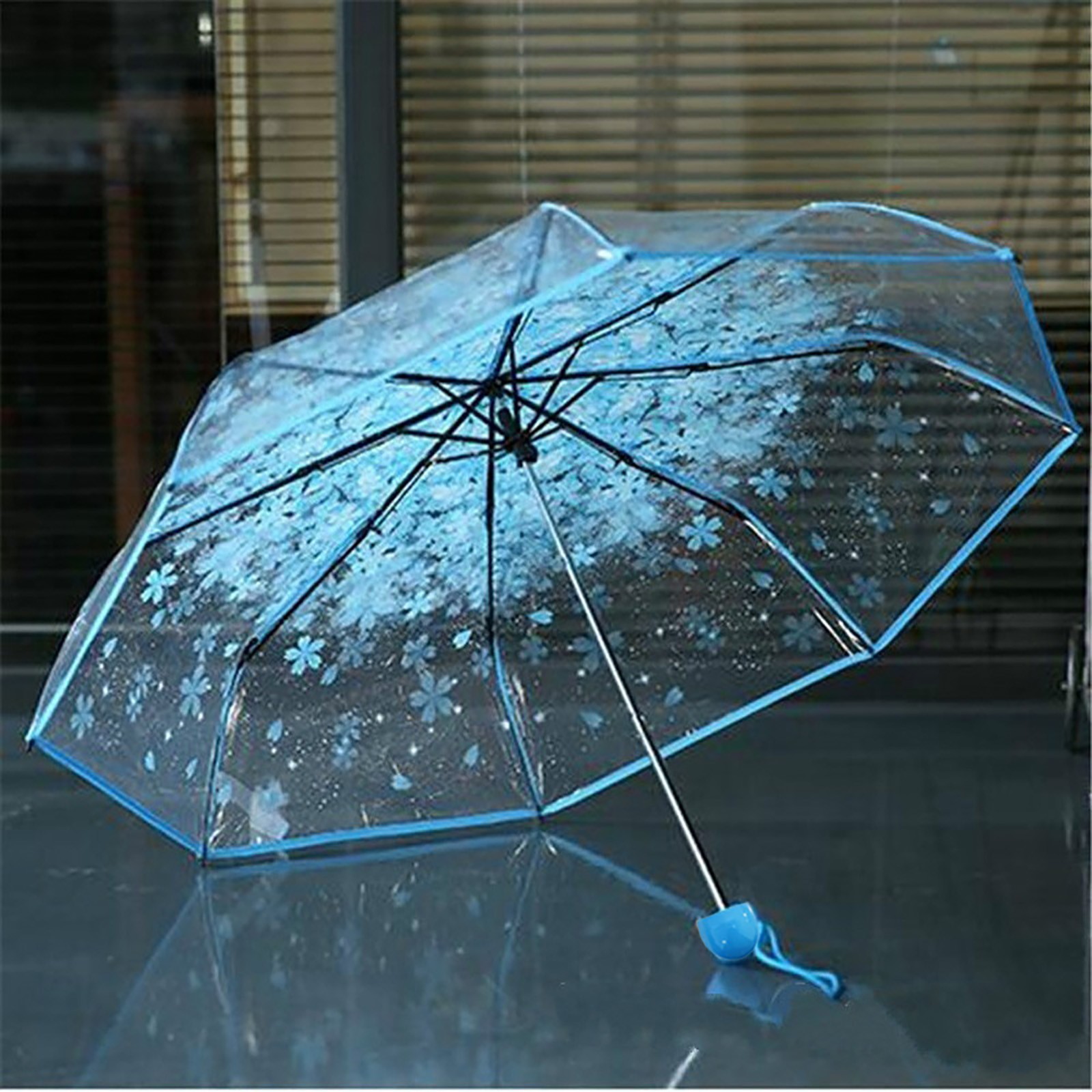 Payung Lipat Transparan Sakura - Women'S Fashion Umbrella ulasan dan harga