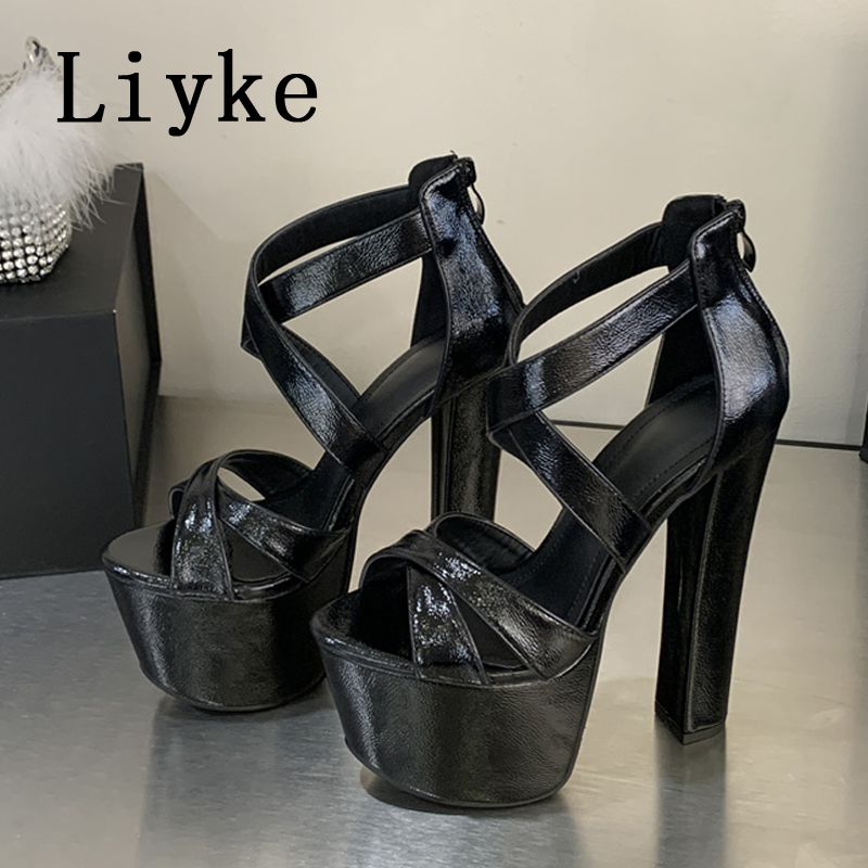 Sepatu Sandal Platform Chunky  - Women Fashion Model ulasan dan harga