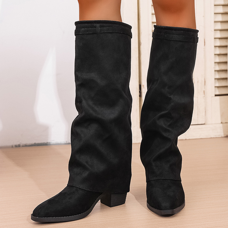 Sepatu Bot Setinggi Lutut Hak  - Women Fashion Youtube ulasan dan harga