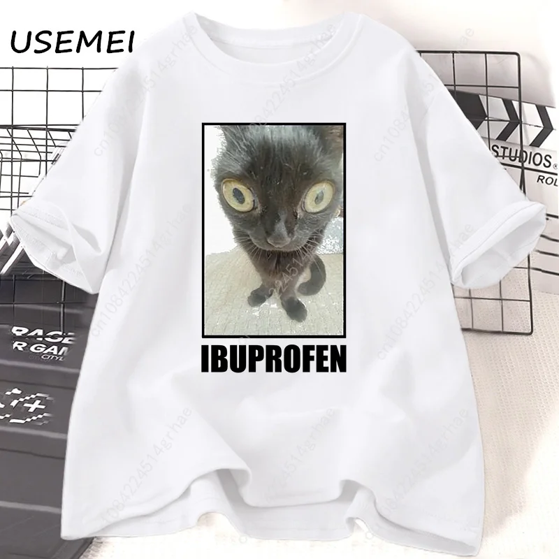 Kaus Grafis Ibuprofen Kucing L - Women'S Fashion Graphic Tees ulasan dan harga