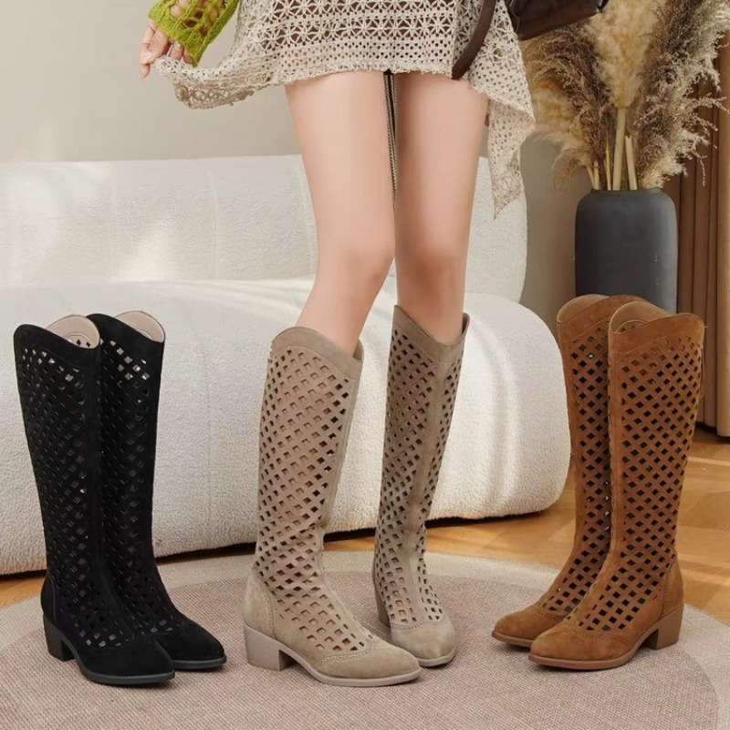 Sepatu Bot Wanita Mid-Tube Ser - Women Fashion Youtube ulasan dan harga