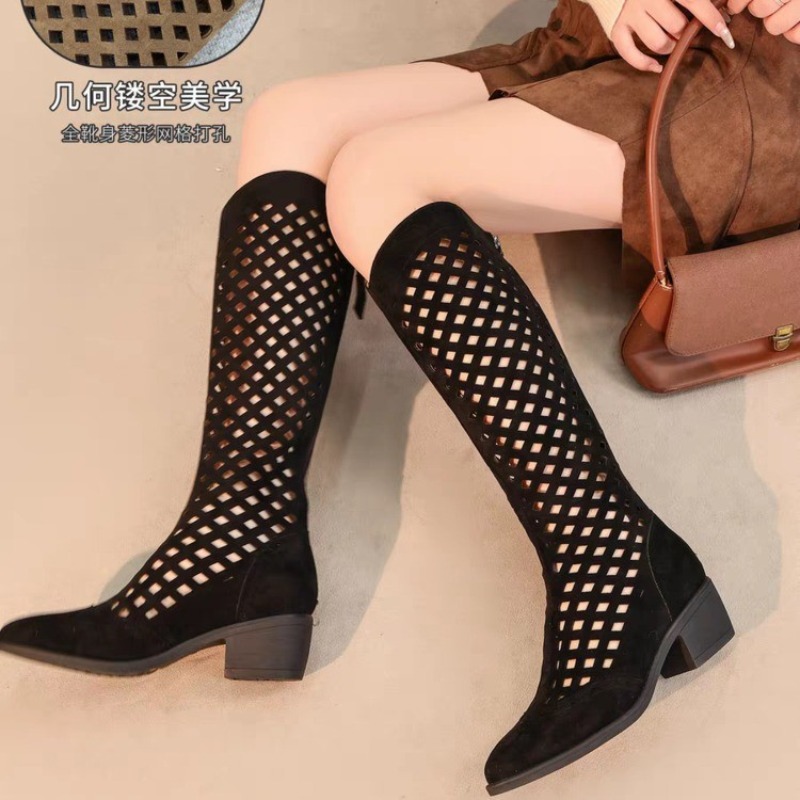 Sepatu Bot Wanita Mid-Tube Ser - Women Fashion Youtube ulasan dan harga