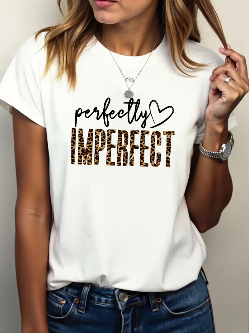 Kaos Grafis Hati Cinta Sempurn - Women Fashion Quotes ulasan dan harga