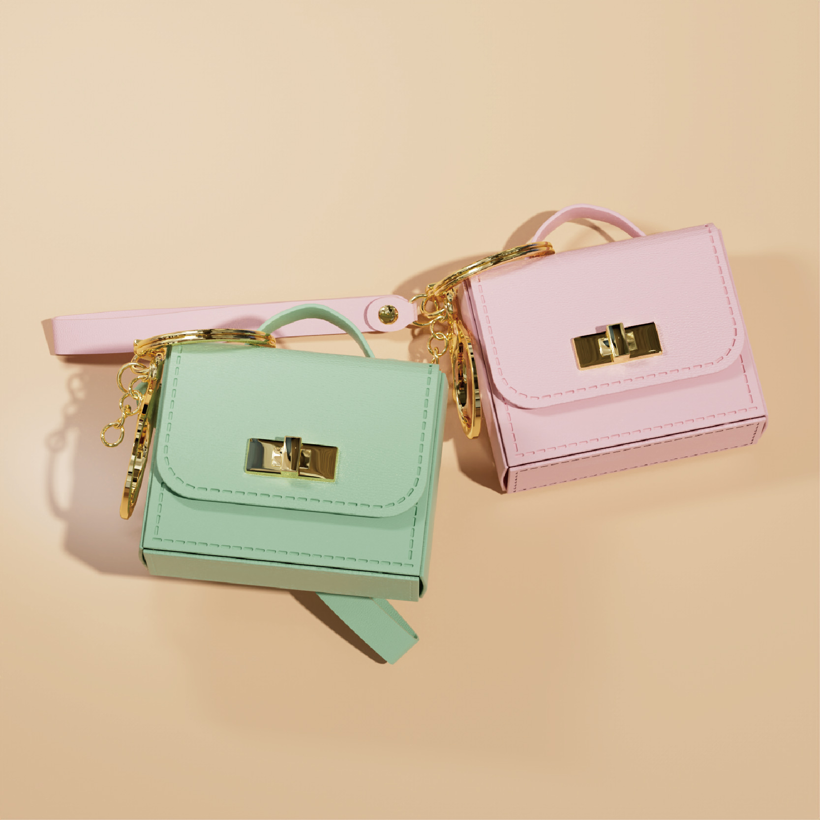 Dompet Gantungan Kunci Mini Ku - Women'S Ysl Fashion ulasan dan harga