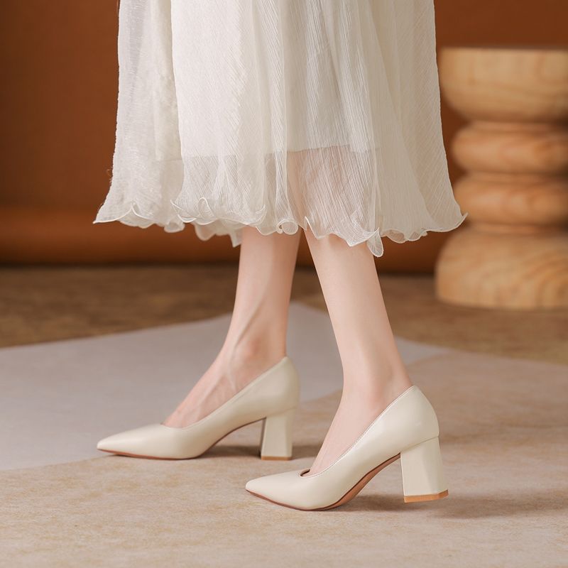 Sepatu kerja hak tebal mengkil - Women Fashion Model ulasan dan harga