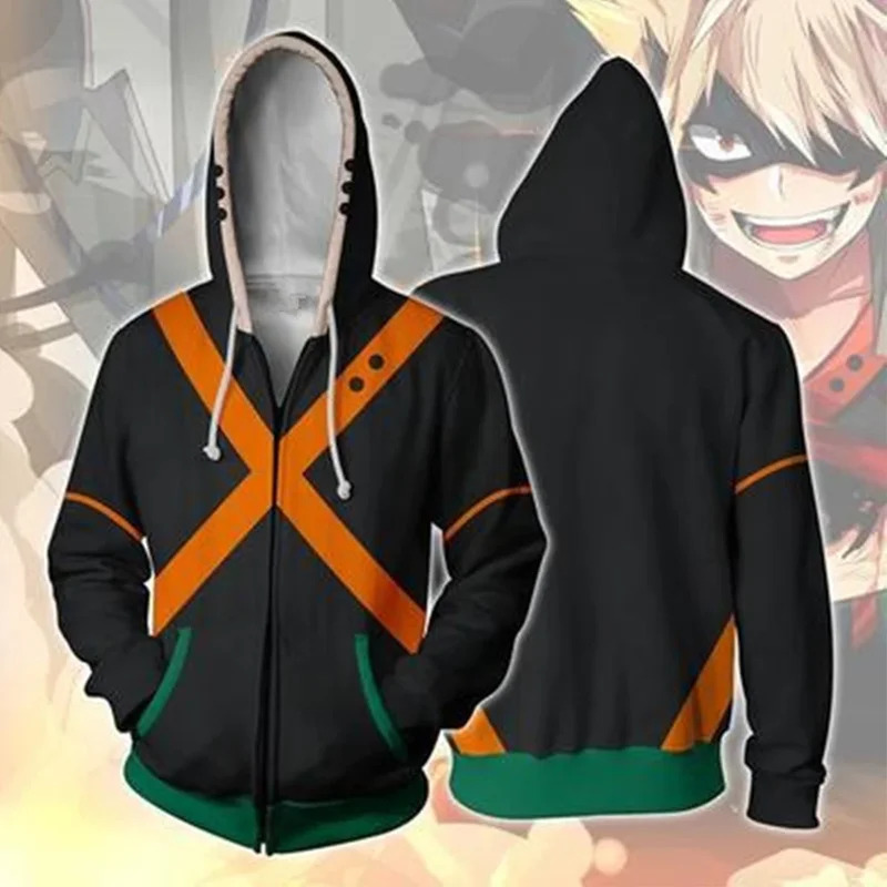 Cosplay Anime 3D Baru My Hero  - Women'S Fashion Hoodies ulasan dan harga