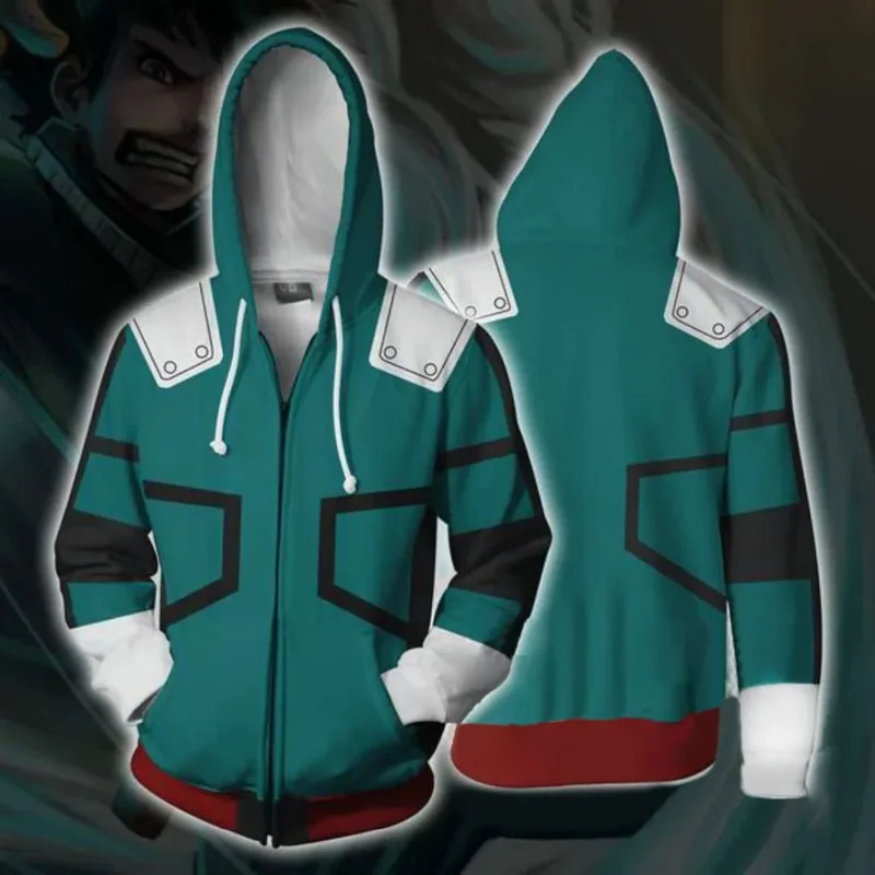 Cosplay Anime 3D Baru My Hero  - Women'S Fashion Hoodies ulasan dan harga