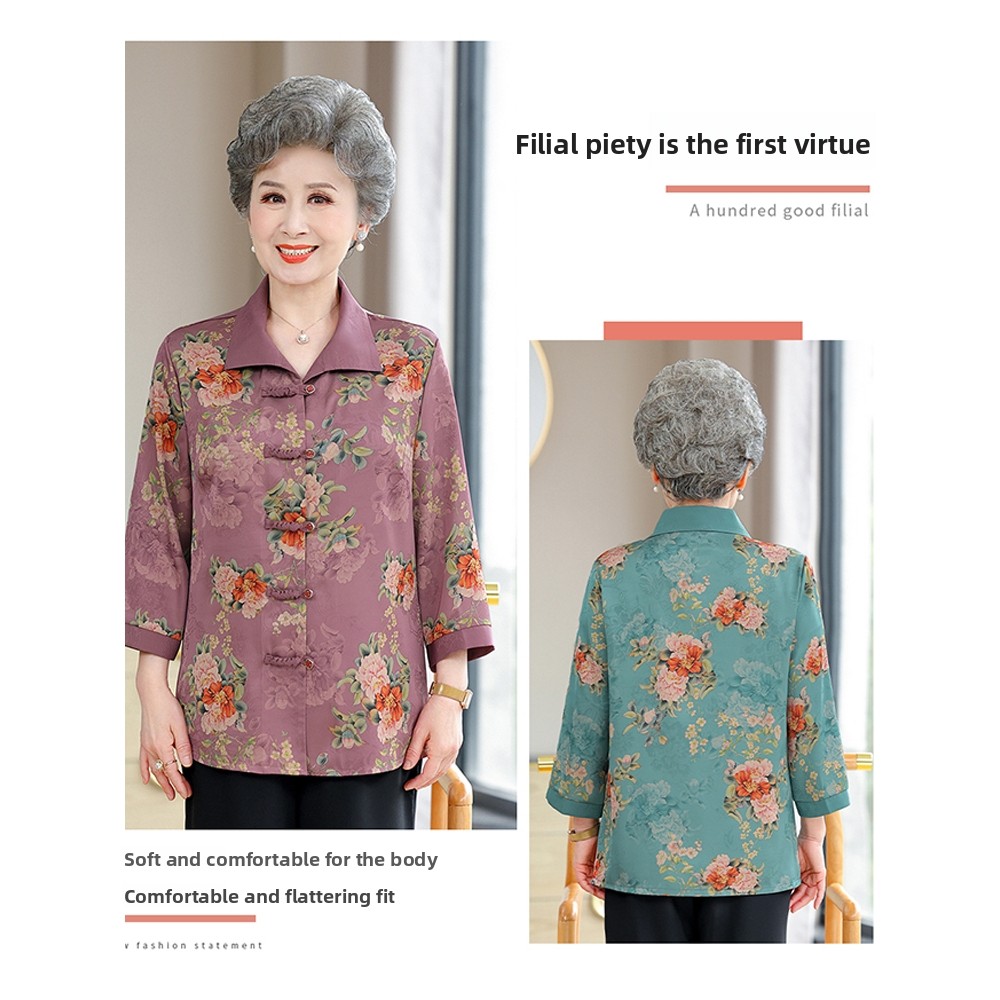 Kemeja Lengan Tujuh Perempat E - Women Fashion Over 60 ulasan dan harga