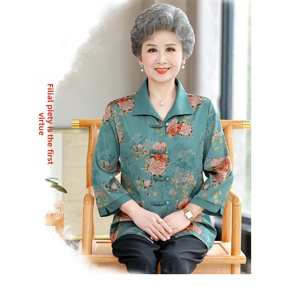 Kemeja Lengan Tujuh Perempat E - Women Fashion Over 60 ulasan dan harga